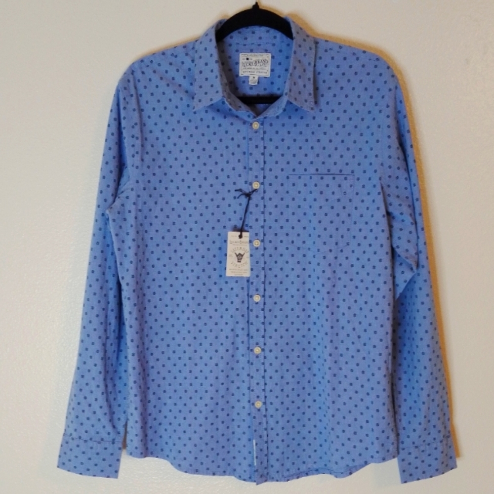 Lucky Brand Los Angeles, California Saturday Stretch Men's Shirt NWT Size M